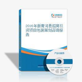 2016年版青河縣招商引資項目包裝策劃咨詢報告